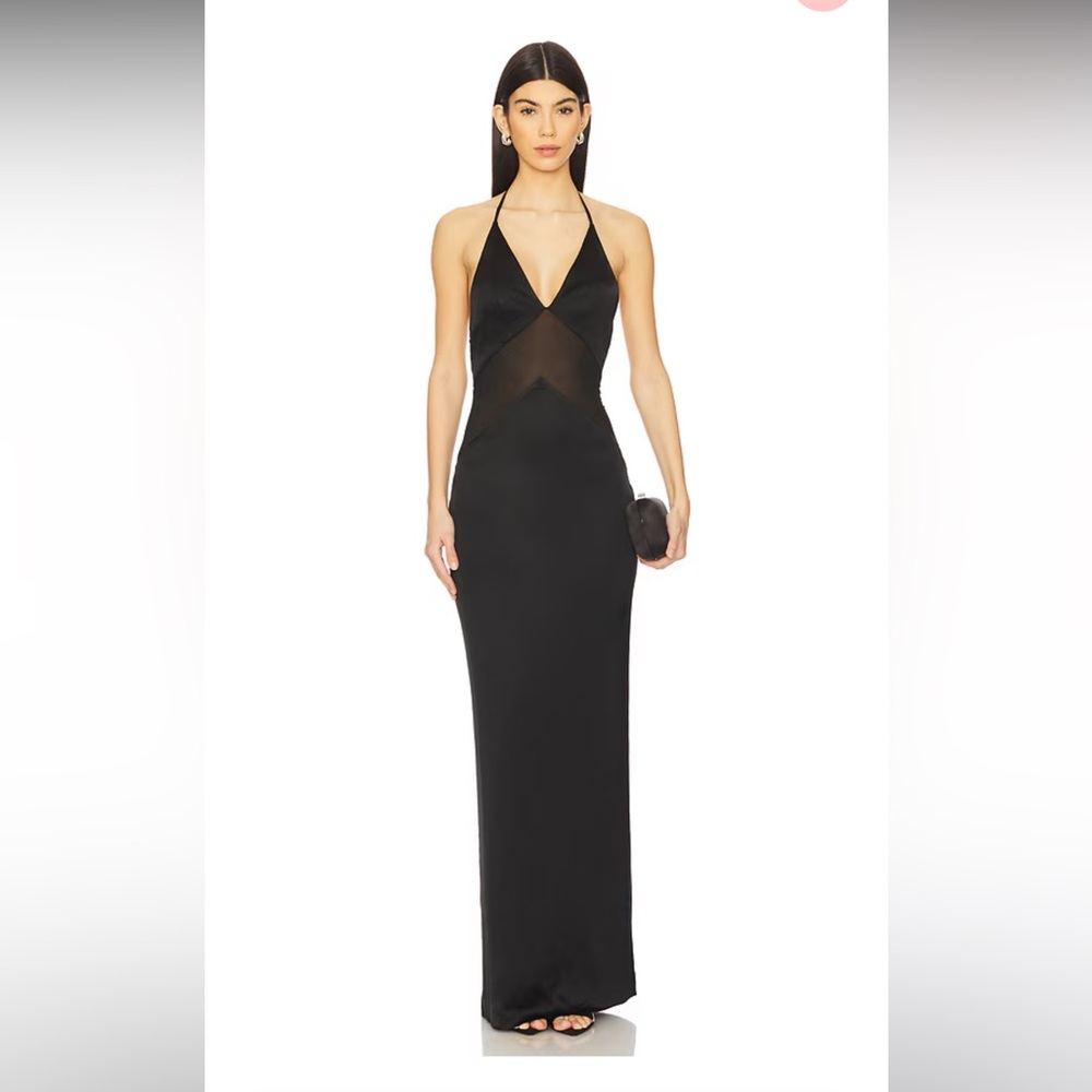 Michael Costello x REVOLVE Adelajda Gown in Black